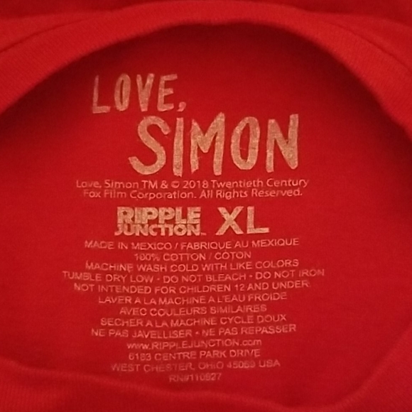 Ripple Junction Love,Simon Tee - SZ XL - Picture 4 of 5